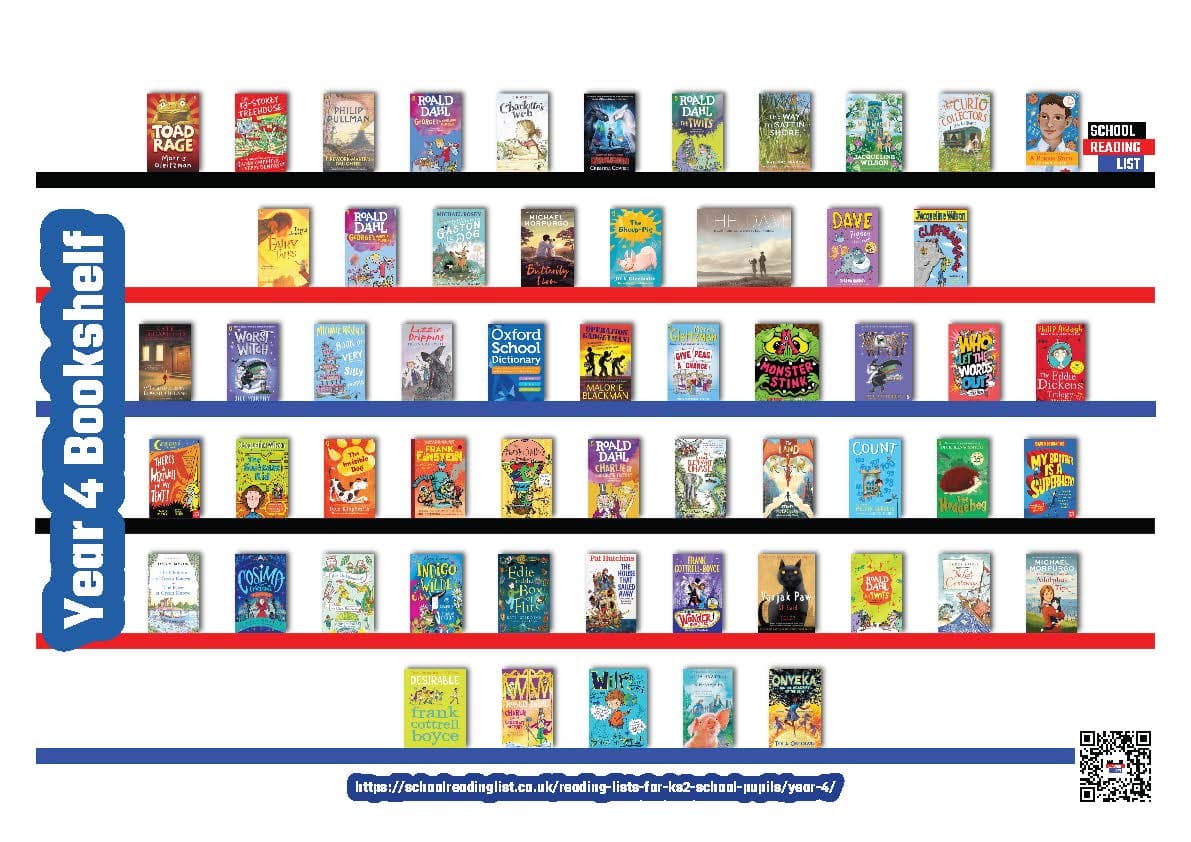 Year 4 Bookshelf Poster