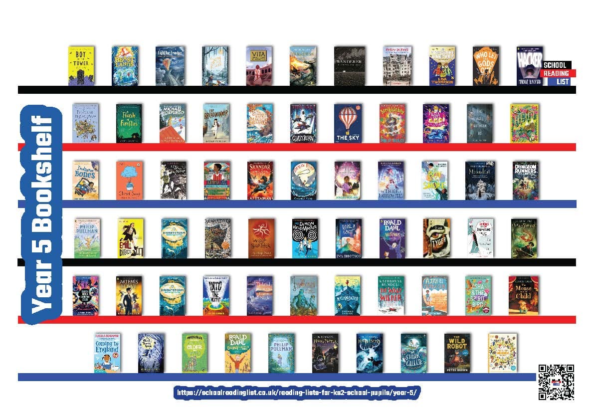 Year 5 Bookshelf Poster