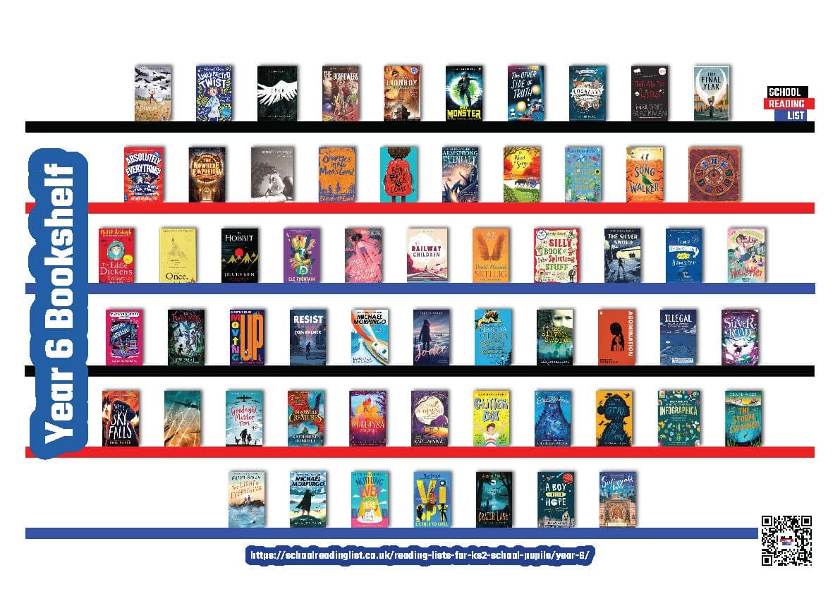 Year 6 Bookshelf Poster